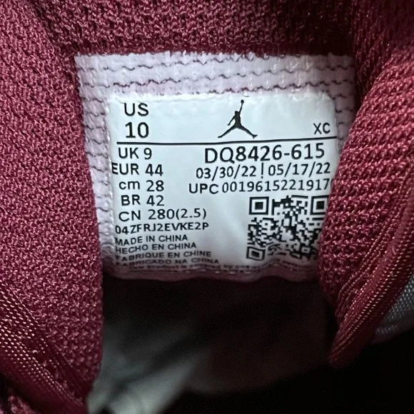 Nike Air Jordan 1 Mid Cherrywood DQ8426-615 10 Bordeaux - Picture 8 of 10